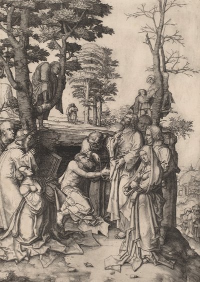 The Raising of Lazarus by Lucas van Leyden